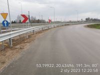 1) 2023-01-02 Droga serwisowa DS 1 w lokalizacji za MOP-em Pepłowo Zachód