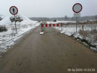 116) 2020-11-30 TOR - zamknięcie drogi gminnej w km TG 8+300