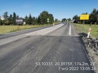 22) 2022-09-08 Granica odcinków firm Strabag i PPOR na drodze krajowej DK7