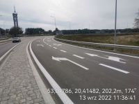 26) 2022-09-13 Dojazd do ronda turbinowego od strony Mławy na Węźle Mława Wschód