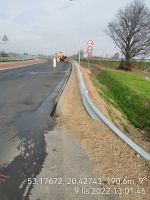 31) 2022-11-09 Prace wykończeniowe na drodze powiatowej DP 2305W na styku z DK7 w obrębie Węzła Mława północ