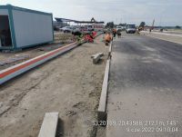 38) 2022-06-09 Prace przygotowawcze przed wykonywaniem nawierzchni betonowej na stanowiskach do kontroli tecznicznej i ważenia pojazdów na MOP Pepłowo Wschód