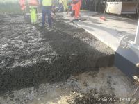 4) 2021-08-02 Rozpoczęcie wykonywania warstwy dolnej nawierzchni betonowej w km 8+451 JP