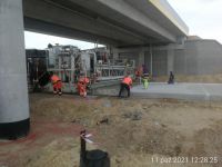 42) 2021-10-11 Rozpoczęcie wykonywania nawierzchni betonowej pod obiektem WD-13.3