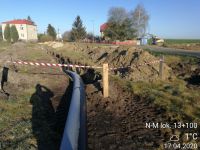 56) 2020-04-17 Przebudowa kanalizacji sanitarnej w km 13+100