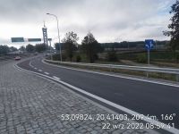 59) 2022-09-22 Dojazd do ronda, turbinowego na węźle Mława Wschód od strony obiektu WD-13.3