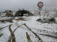 6) 2021-01-04 Zamknięty przejazd drogą gminną od strony Michalinowa - obiekt PP-4.5