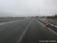 63) 2022-01-19 Widok z pasa wyłączenia od strony Warszawy przed obiektem WD-13.3 na Węźle Mława Wschód
