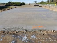 65) 2022-05-18 Działka robocza nawierzchni betonowej z poprzedniego dnia na styku z obiektem WS-9.4 od strony Warszawy