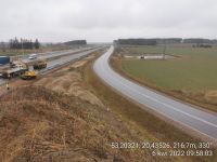 8) 2022-04-06 Prace przygotowawcze do budowy nawierzchni pasa włączenia w Trasę Główną z MOP II Pepłowo