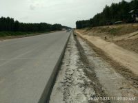 90) 2021-07-26 Pobocza pas rozdziału nawierzchnia betonowa w km 7+000
